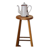 White enamel coffee pot