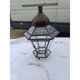 Lampe suspension métal et verre