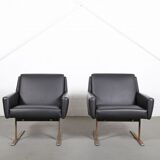 Lot de 4 fauteuils Wilkhahn Flexor et une table basse par Georg Leowald