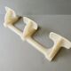 Wall coat rack with 3 hooks, 70s