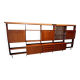 Système mural Wall-Unit Alfred Hendrickx pour Belform en Teck 1960's