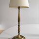 1960s gilded brass table lamp