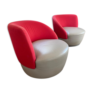 Set de 2 fauteuils cuir vous et