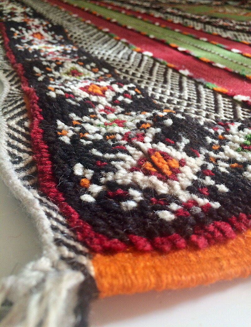 Vintage Berber kilim carpet 110x210cm