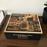 Whisky service glasses and decanter