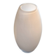 Small contemporary vase in white opaline.