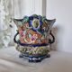 Antique ceramic macetero Barbotines Onnaing Siglo XIX Art Nouveau