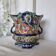 Antique ceramic macetero Barbotines Onnaing Siglo XIX Art Nouveau