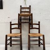 Chair in beech and straw