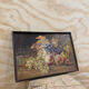 Still life on wood painted in oil 19th