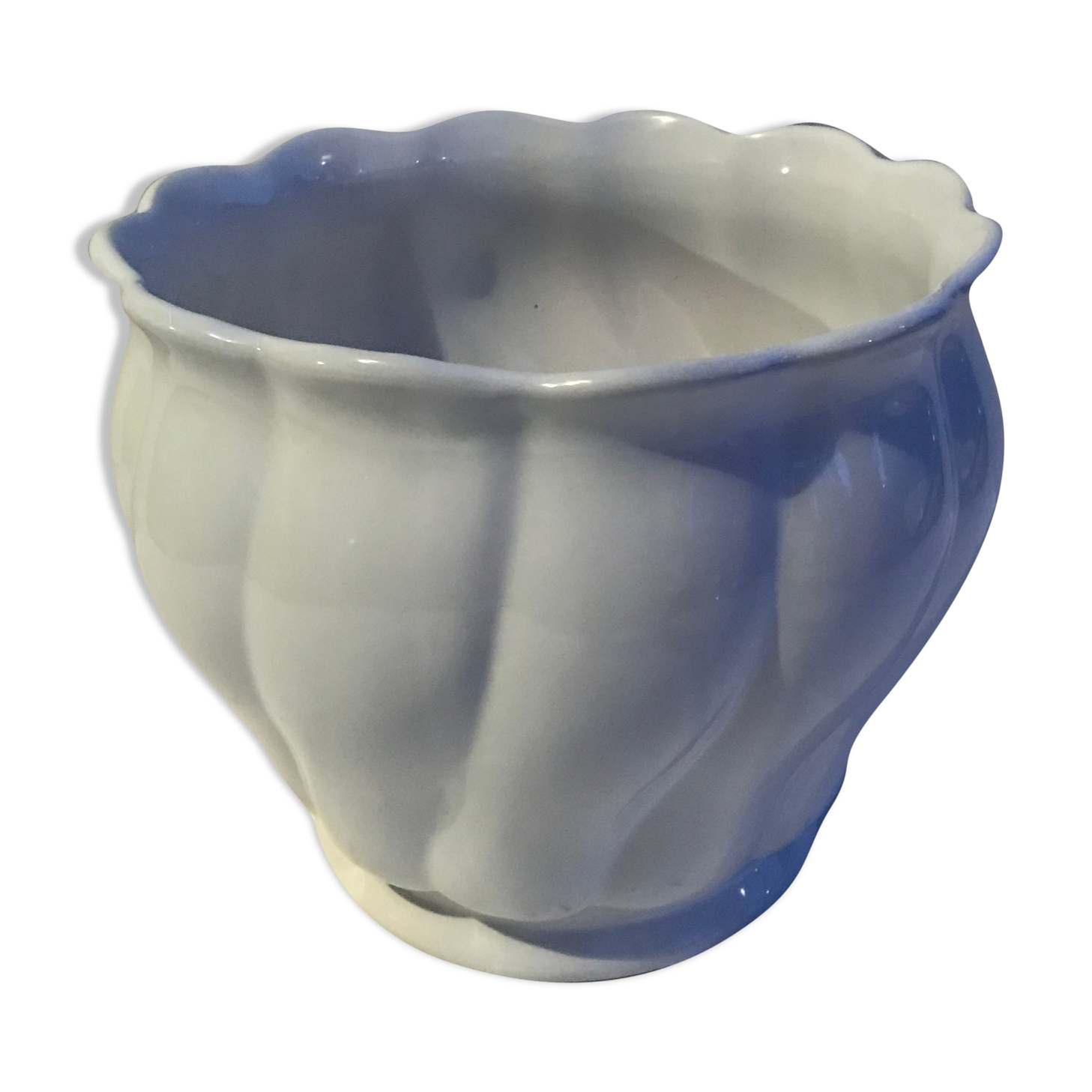 Glazed ceramic pot cover