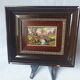 antique painting signed R. Bétourné wooden stucco frame