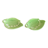 Duo of lily of the valley barbotine pocket emptiers