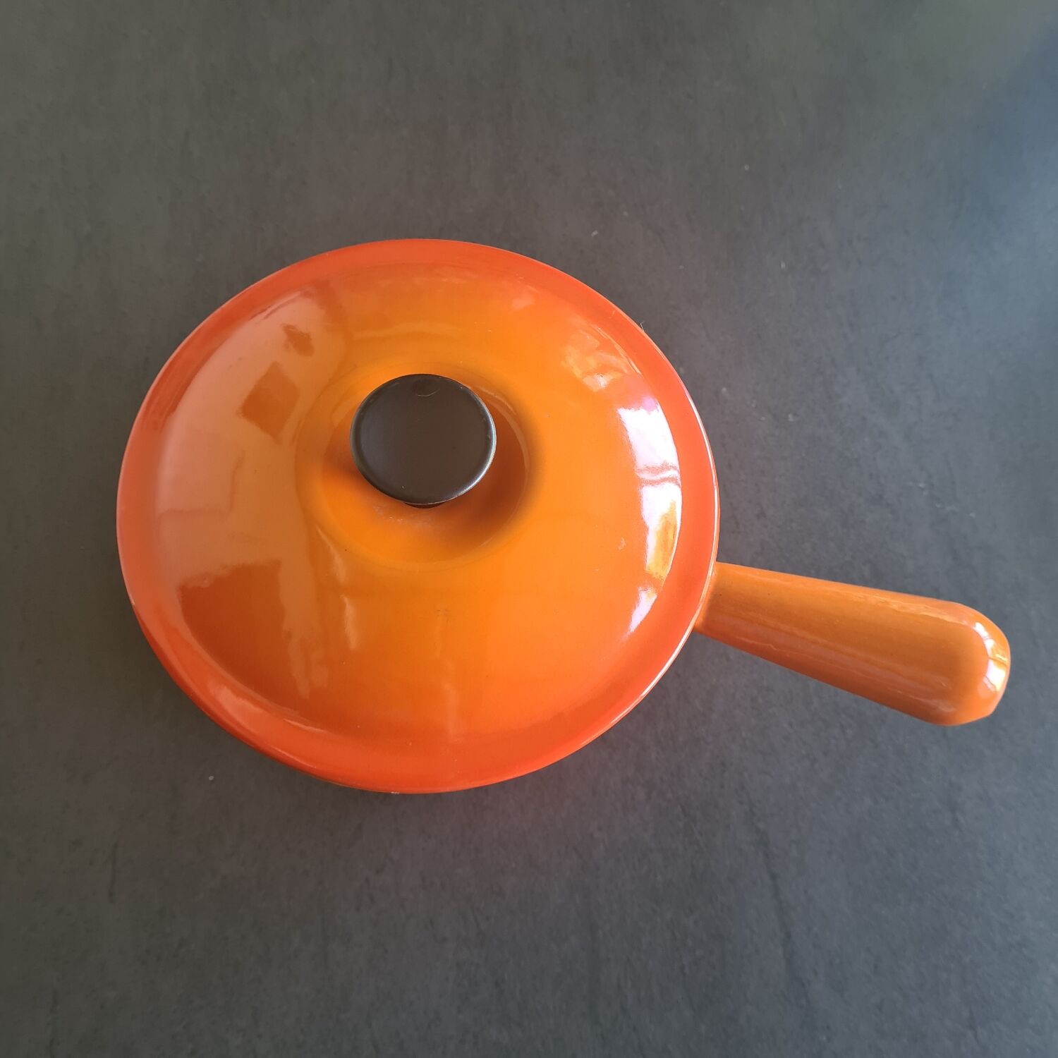 STYLE LE Creuset Deux Petites Cocotte Caquelon en Fonte Émaillée Orange