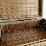Wicker suitcase
