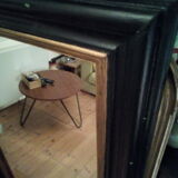 Large wooden mirror 90x144cm