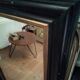 Large wooden mirror 90x144cm