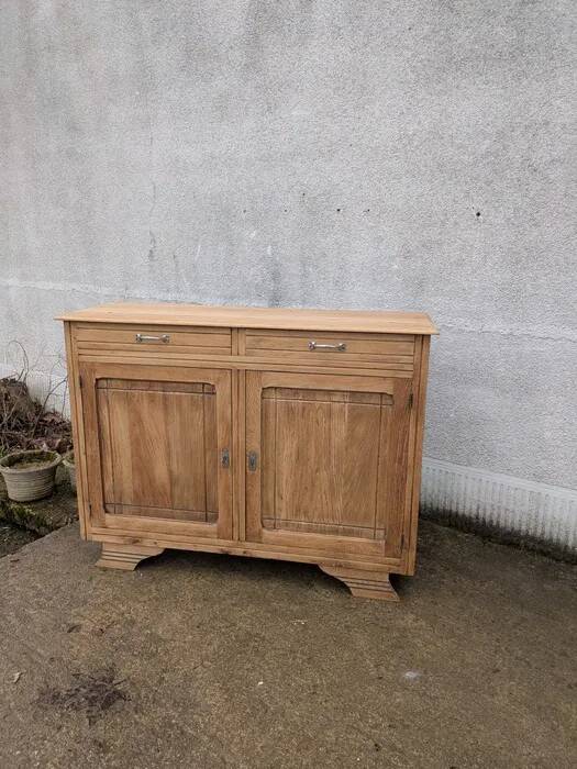 Natural wood sideboard
