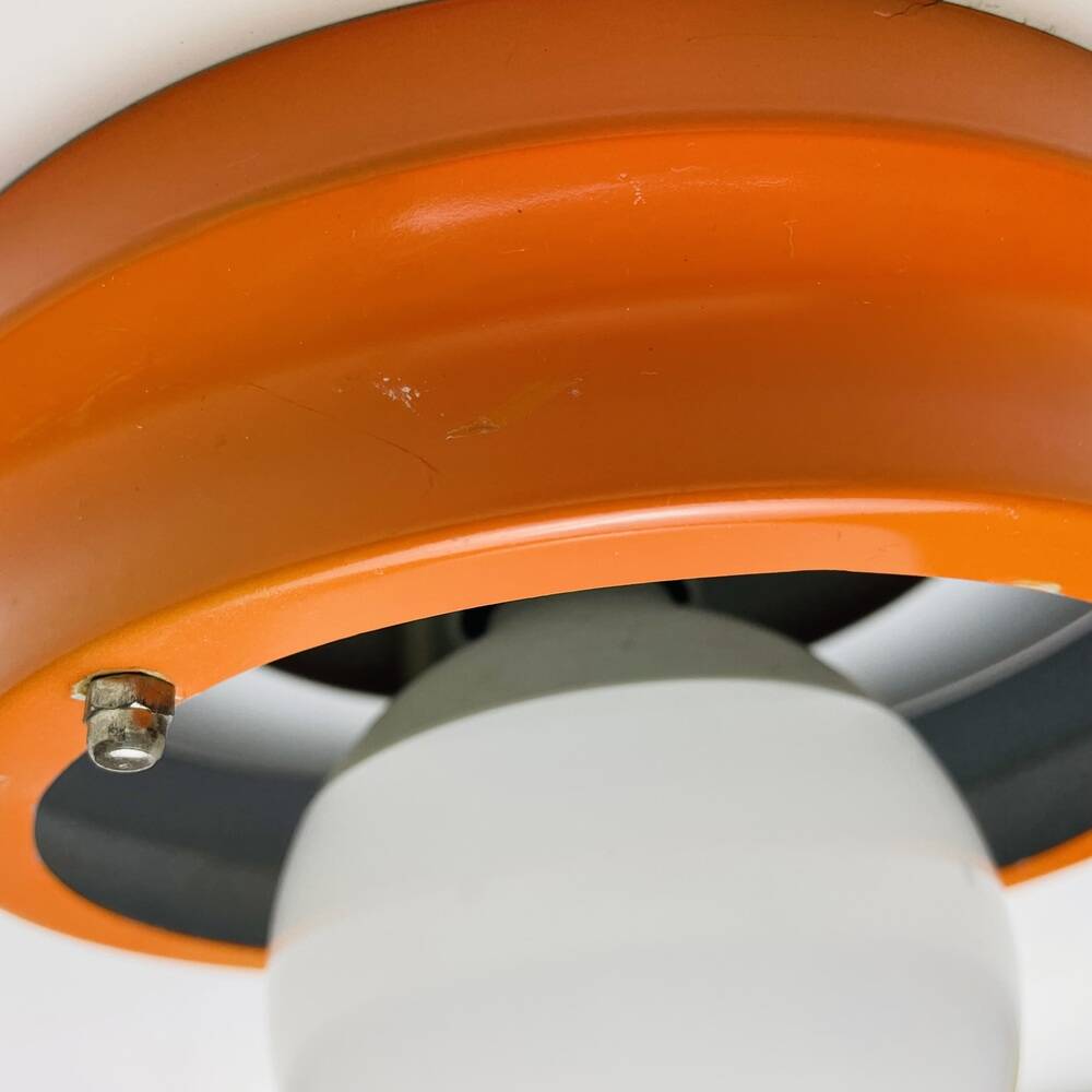Large orange Space Age dining light