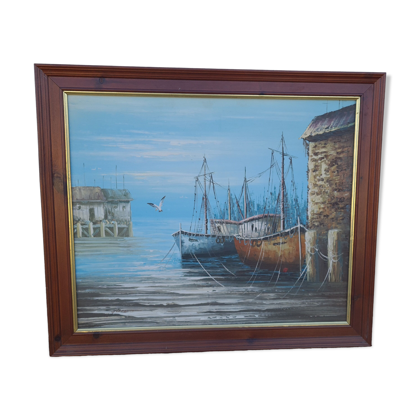 Vintage marine painting