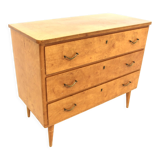 Scandinavian birch chest of drawers, Sweden, 1940