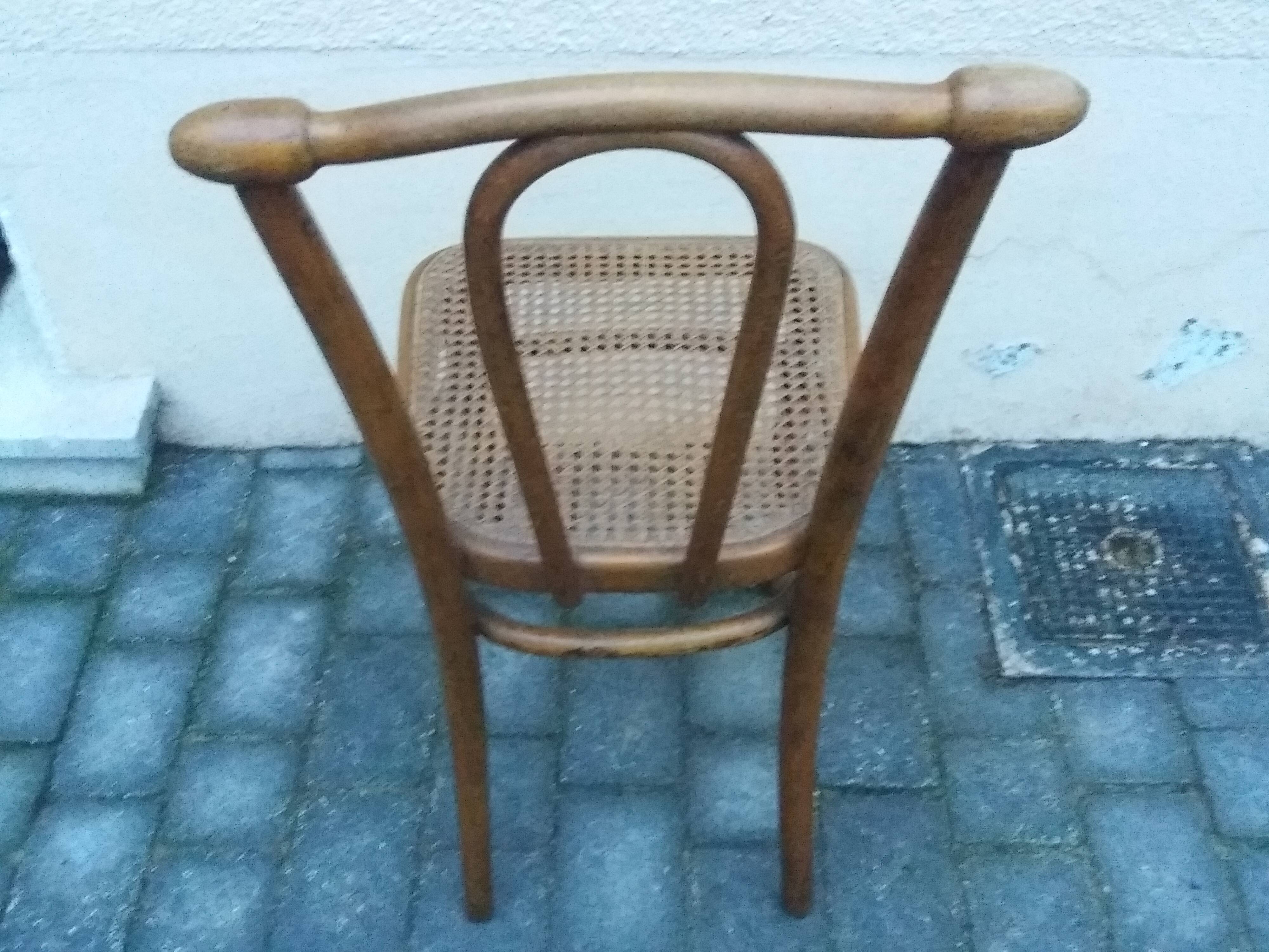 Old turns wooden chair