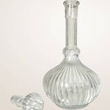Fluted glass liqueur carafe