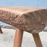 Bench rustic wood farm