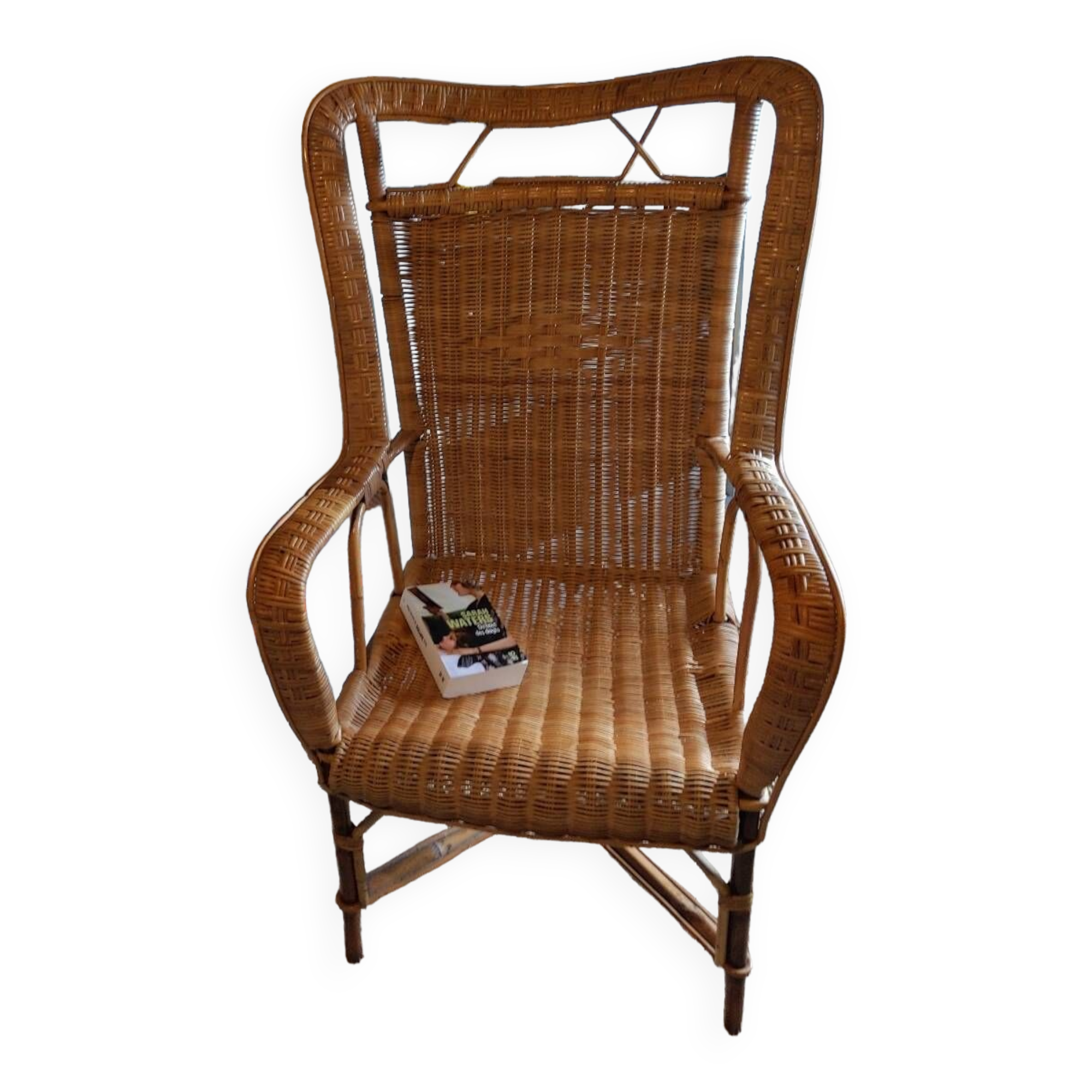 Wicker armchair