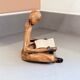 Carving Wooden Sculptures Book End, Decorative Figurine of Book Holder