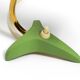 Pair of beautiful green Mid Century Modern Diabolo crow's foot table lamps