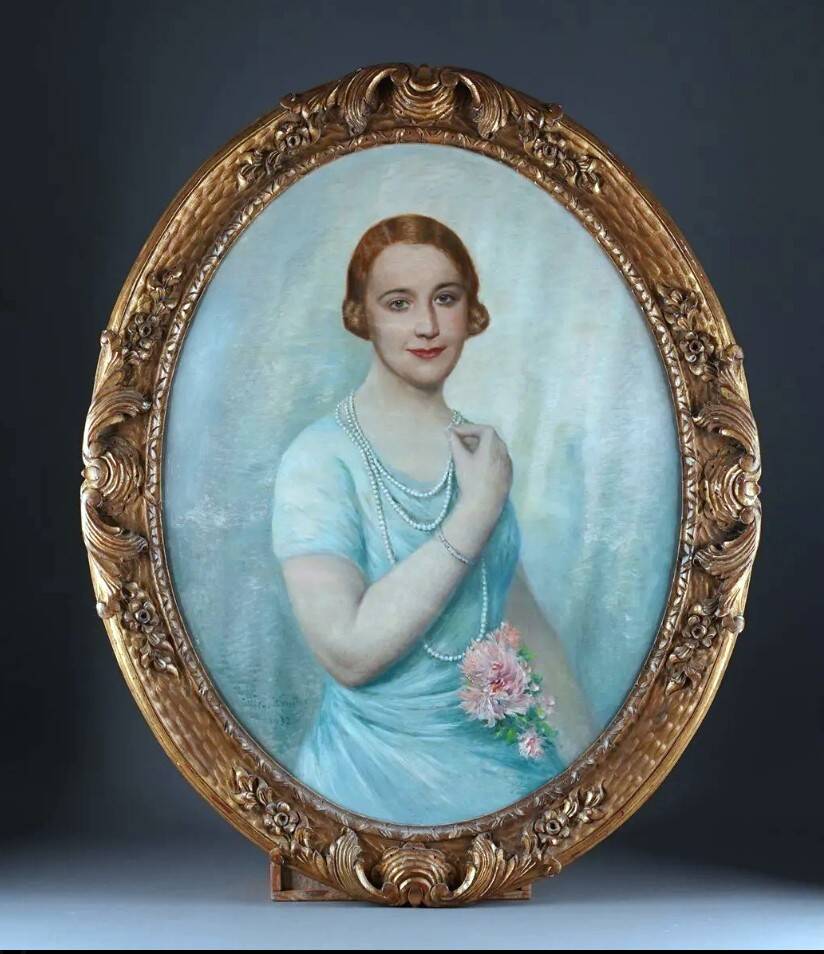 Important Tableau Portrait of Notable (Dijon) Vital Keuller (1866-1945)