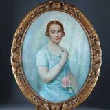 Important Tableau Portrait of Notable (Dijon) Vital Keuller (1866-1945)