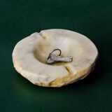 Alabaster ashtray by Romano Bianchi, Italy, circa 1970s