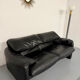 Canapé maralunga design design Vico MAGISTRETTI Cassina en cuir noir