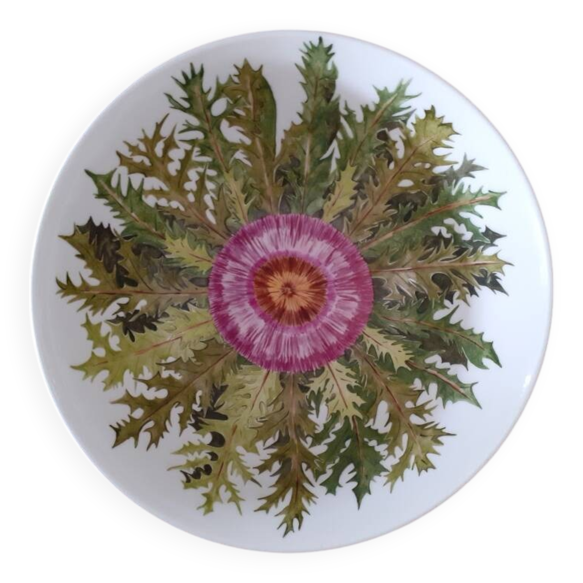 Hand-painted porcelain salad bowl