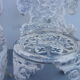 2 chaises en fonte d'aluminium