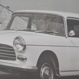 Grande photographie encadrée Peugeot 404 break