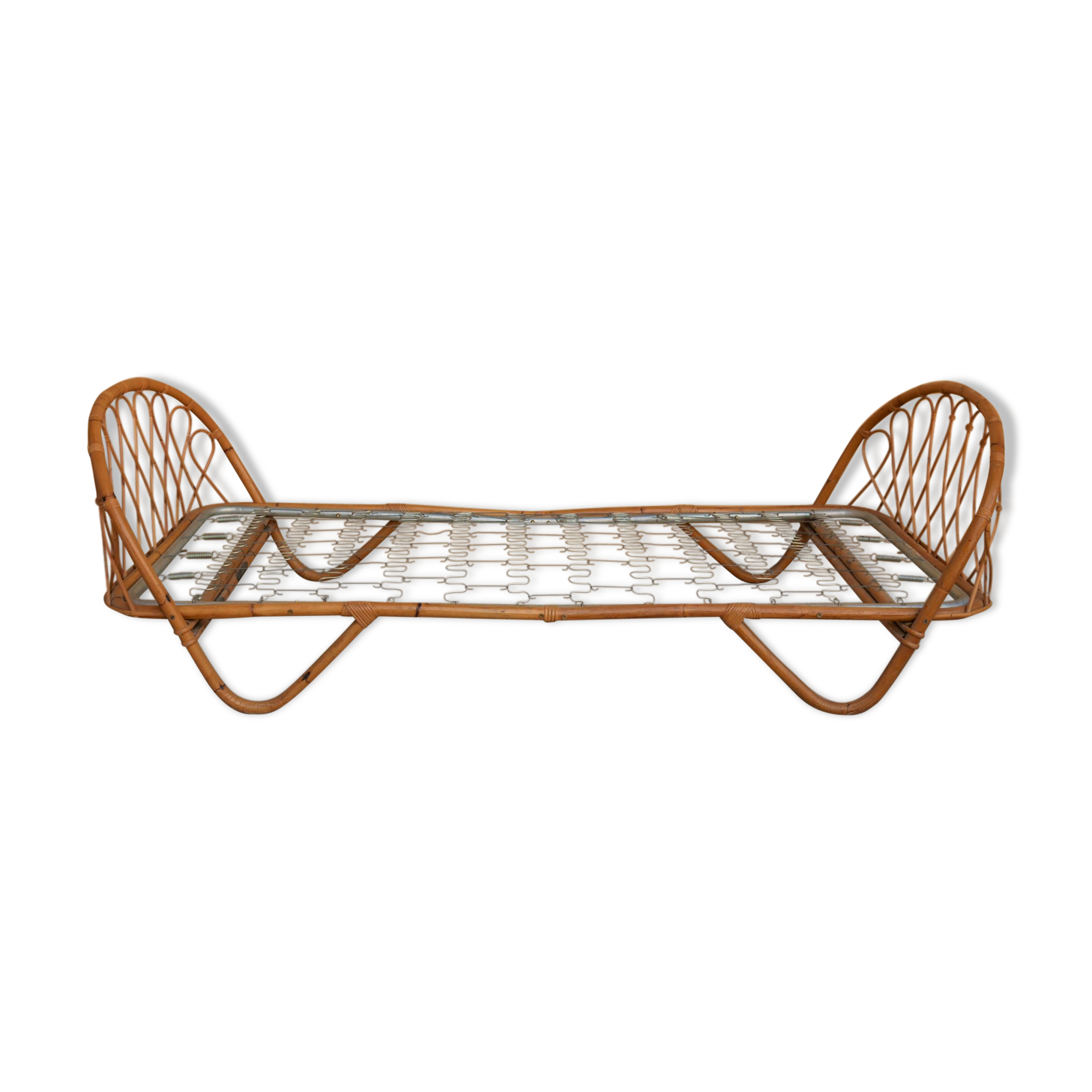 Vintage rattan bed