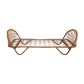 Vintage rattan bed