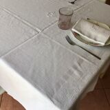 GP embroidered rectangle tablecloth with 9 matching diamond towels