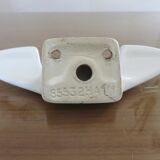 Double hook in white porcelain Art Deco style