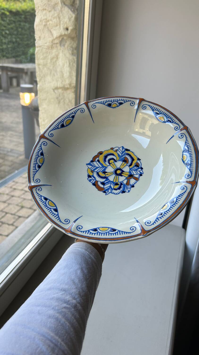 Boch La Louvière art deco compotier