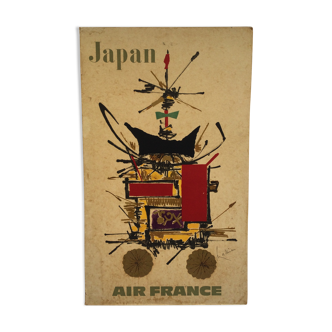 Air France poster, Georges Mathieu, Japan, 1967