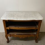 Commode sauteuse en merisier de la fin du  XVIII ème