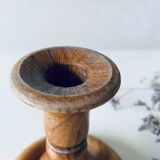 Bougeoir ancien en bois