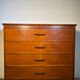 Antique chest of drawers 4 drawers, compass feet, 1960s