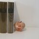 Vintage paperweight in marble and brass
