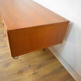 Scandinavian sideboard teak and metal row