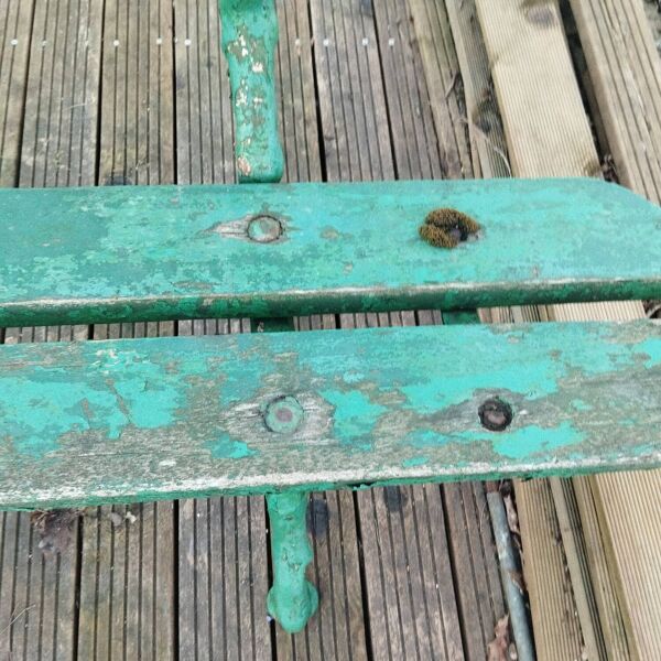 Banc de jardin public fonte XIXe